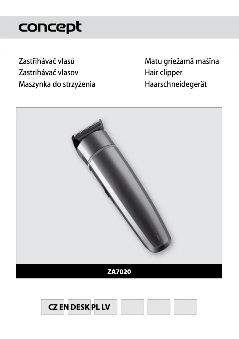 Page 1 de la notice Manuel utilisateur Concept ZA-7020