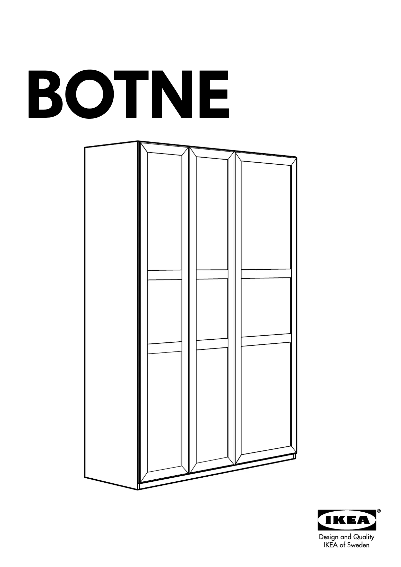 Page 1 de la notice Manuel utilisateur Ikea BOTNE