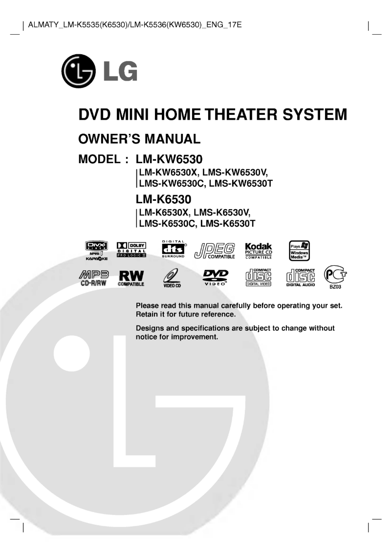 Page 1 de la notice Manuel utilisateur LG LM-K5536X