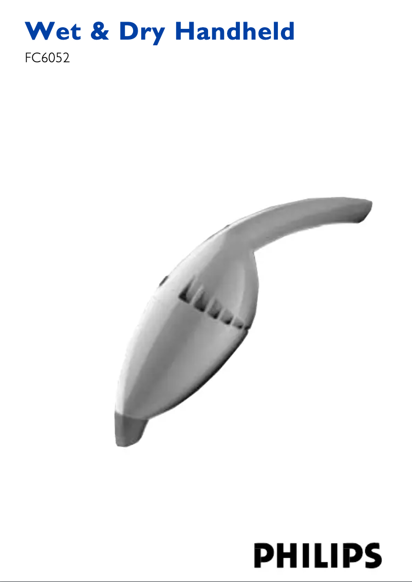 Página 1 del manual Manual de usuario Philips Wet & Dry FC6052