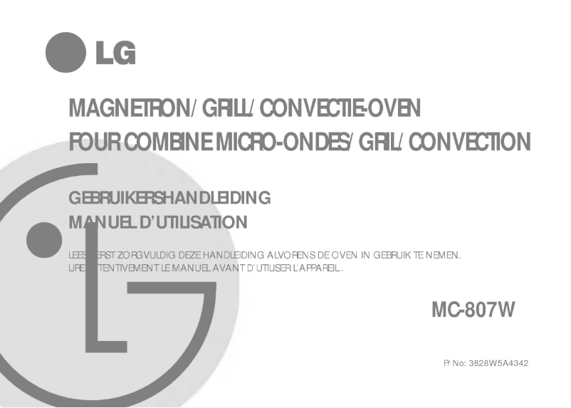 Page 1 de la notice Manuel utilisateur LG MC-807W