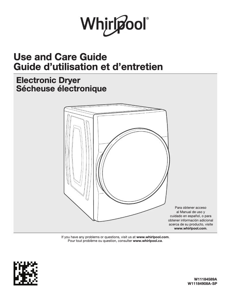 Page 1 de la notice Mode d'emploi Whirlpool WGD9620HW