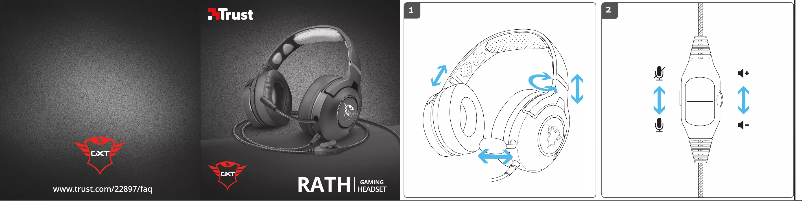 Page 1 de la notice Manuel utilisateur Trust GXT 420 Rath