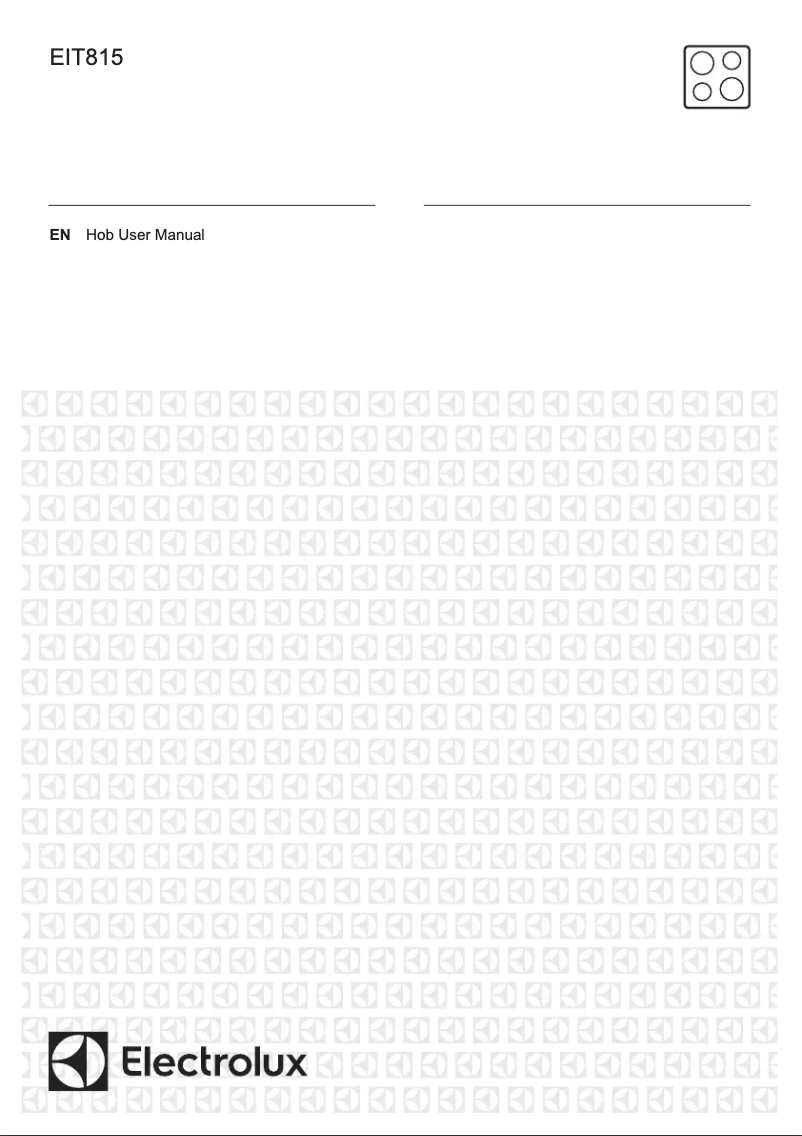 Page 1 de la notice Manuel utilisateur Electrolux EIT815