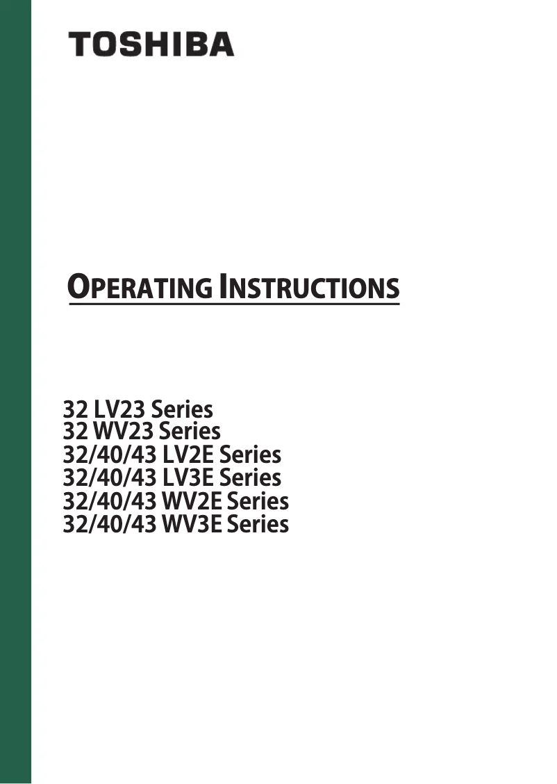 Página 1 del manual Manual de usuario Toshiba 43LV3E63DAZ