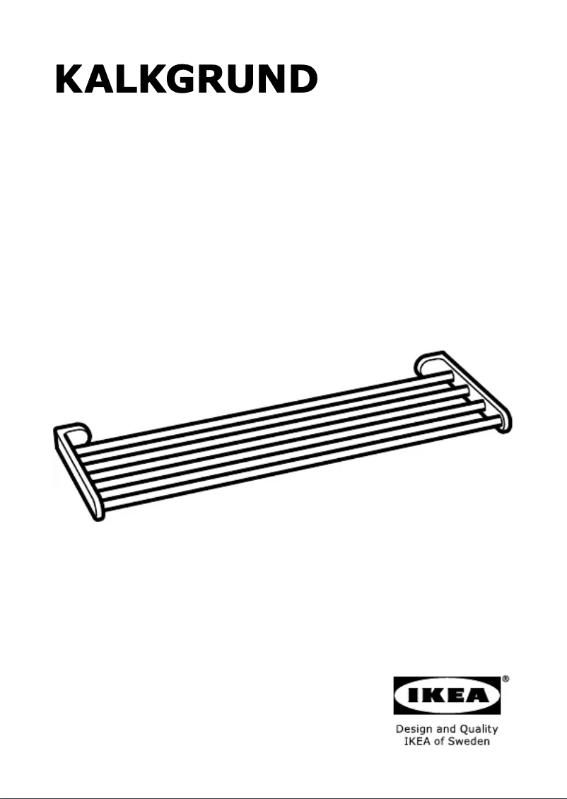Page 1 de la notice Manuel utilisateur Ikea KALKGRUND (63x23)