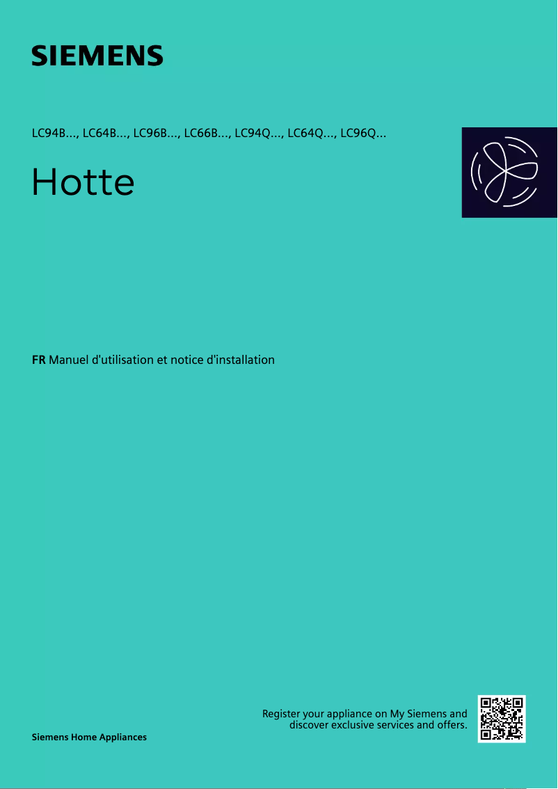 Page 1 de la notice Manuel utilisateur Siemens LC96BBC50