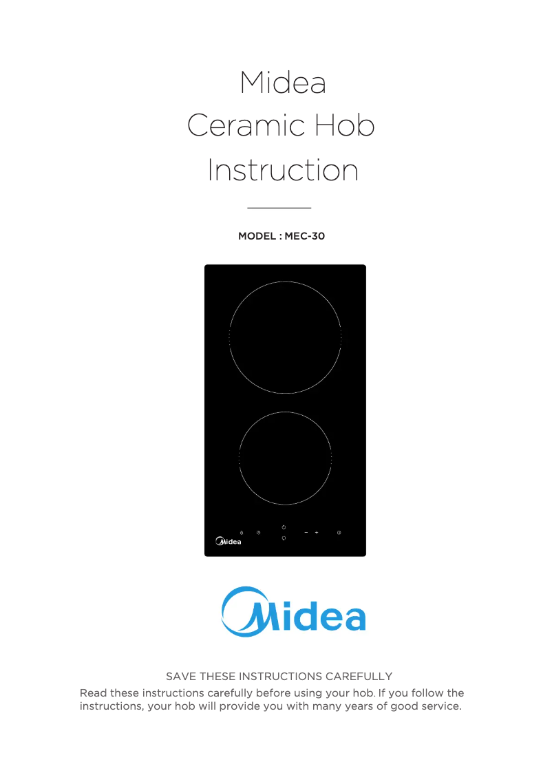 Página 1 del manual Manual de usuario Midea MEC30
