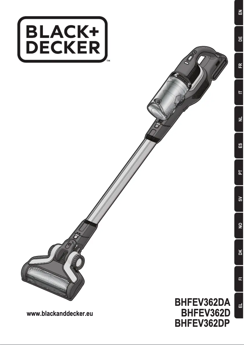 Page n°1 - Manuel utilisateur Black & Decker BHFEV362DP