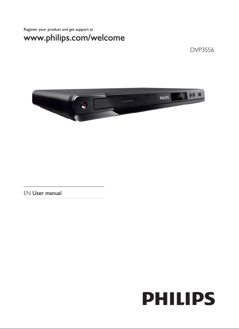 Page n°1 - Manuel utilisateur Philips DVP3556