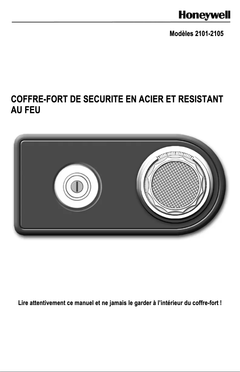 Page 1 de la notice Manuel utilisateur Honeywell 2105