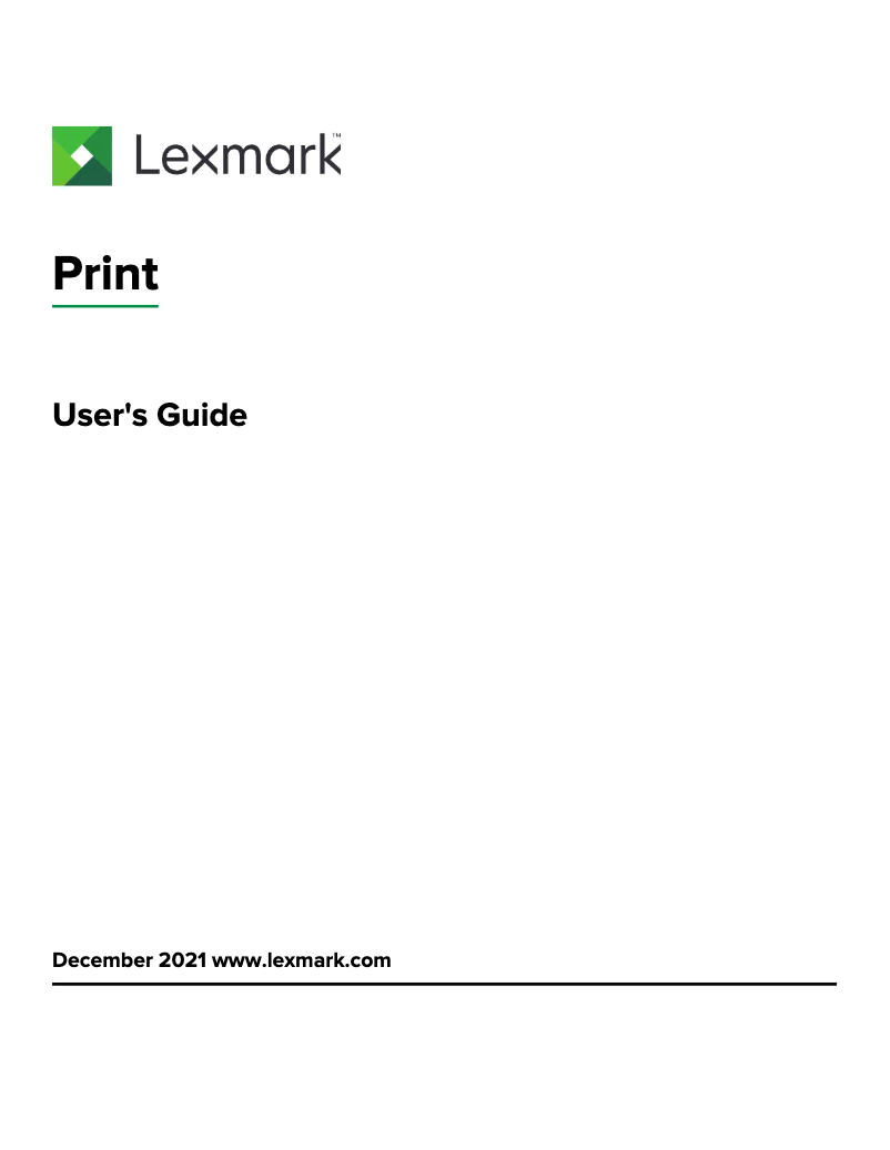 Page 1 de la notice Manuel utilisateur Lexmark Mobile Print