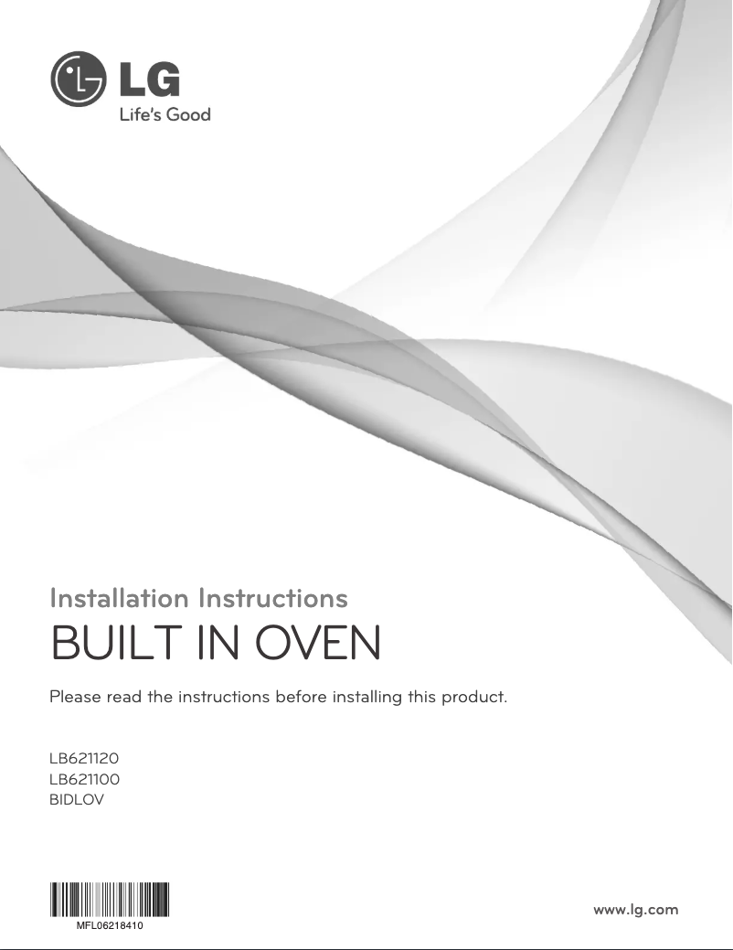 Page 1 de la notice Manuel utilisateur LG LB621120