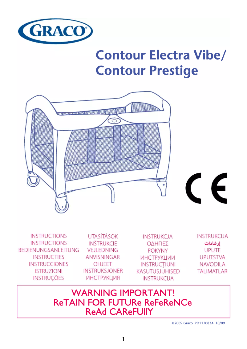 Page 1 de la notice Manuel utilisateur Graco Contour Electra Vibe