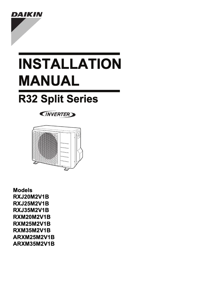 Página 1 del manual Manual de instrucciones Daikin RXM20M2V1B