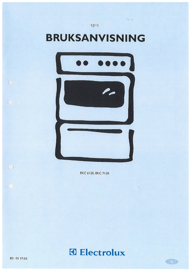 Page 1 de la notice Manuel utilisateur Electrolux EKC6120