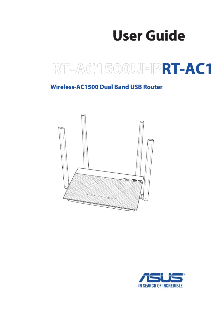 Página 1 del manual Manual de usuario Asus RT-AC1500UHP