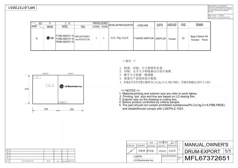 Image de la première page du manuel de l'appareil F12B8NDP