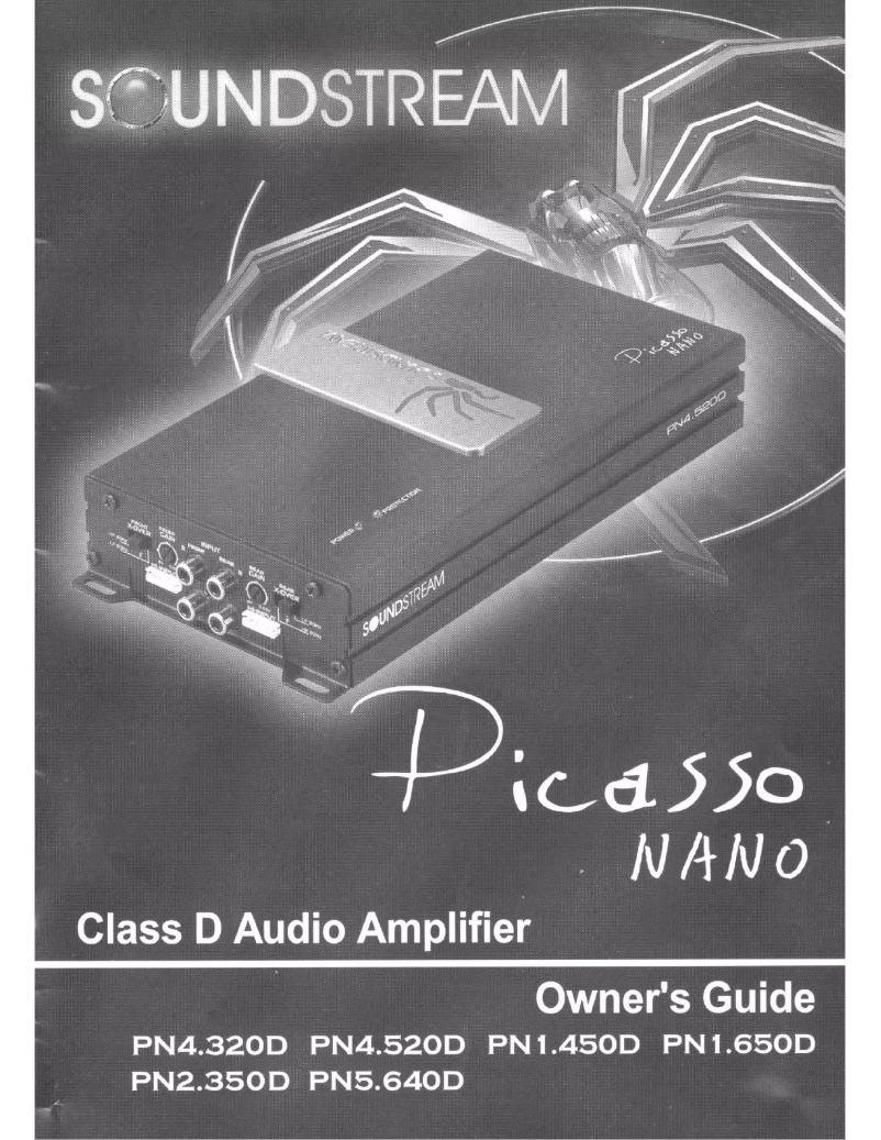 Page 1 of the manual User Manual Soundstream Picasso Nano PN5.640D