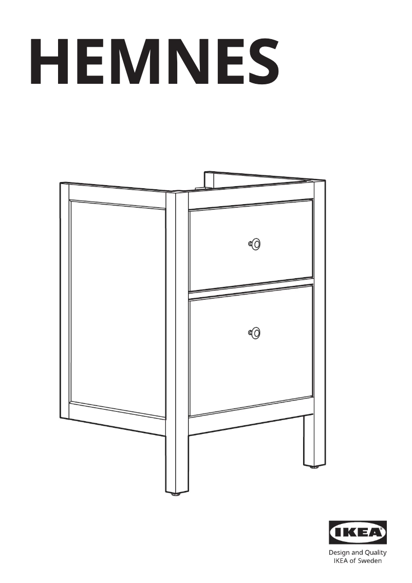 Page 1 de la notice Manuel utilisateur Ikea HEMNES 502.176.67