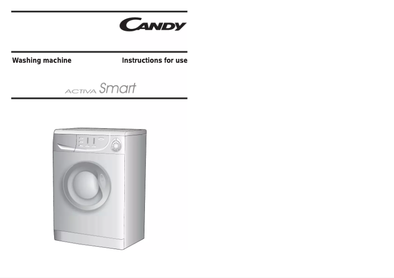 Page 1 of the manual User Manual Candy CM2610