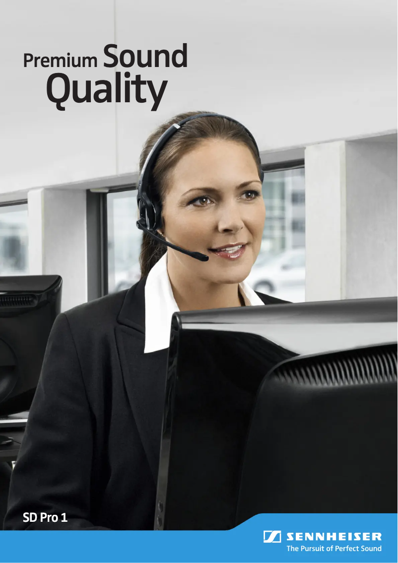 Page 1 de la notice Mode d'emploi Sennheiser SD Pro 1