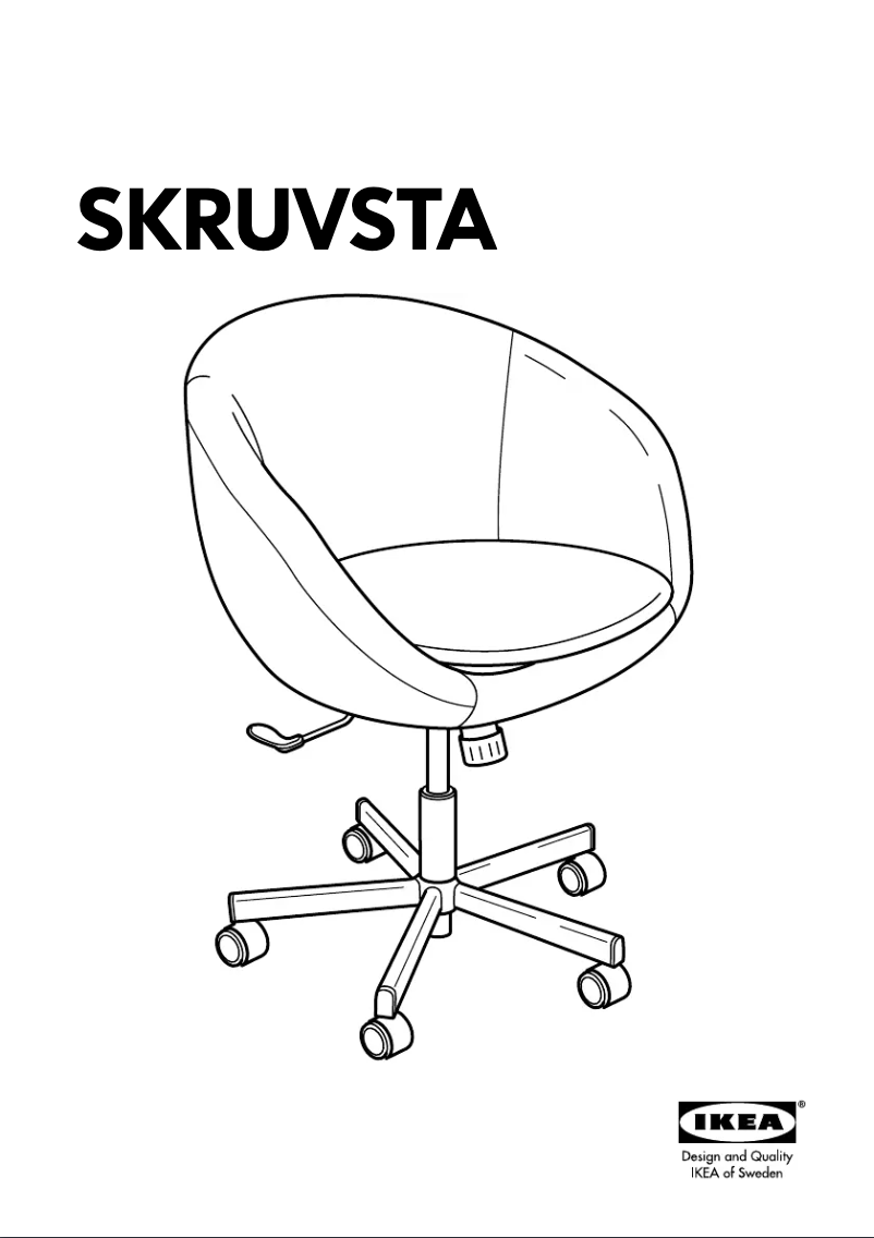 Page 1 de la notice Mode d'emploi Ikea SKRUVSTA