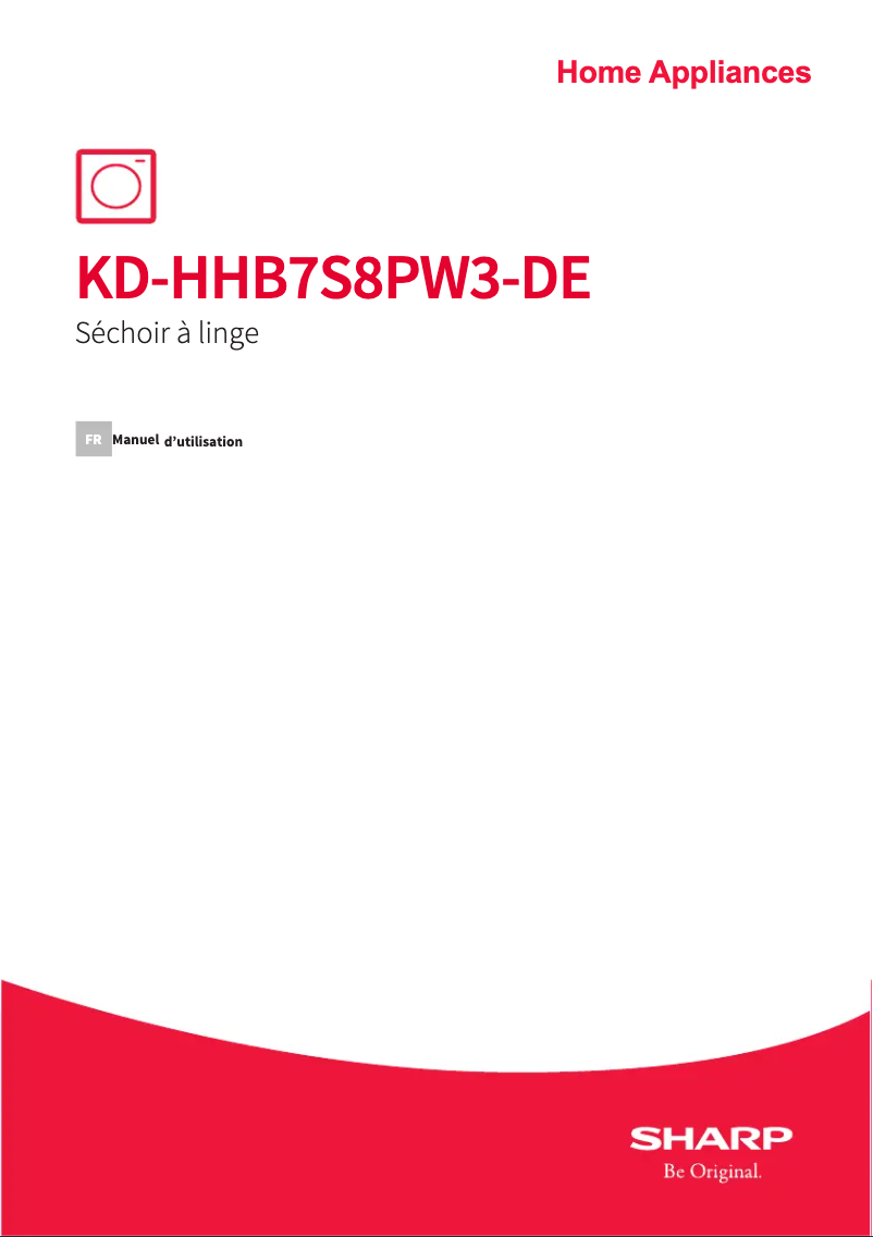 Página 1 del manual Manual de usuario Sharp KD-HHB7S8PW3-DE