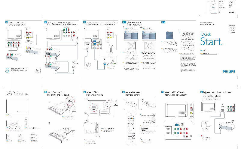 Page n°1 - Guide de démarrage rapide Philips 37PFL3403