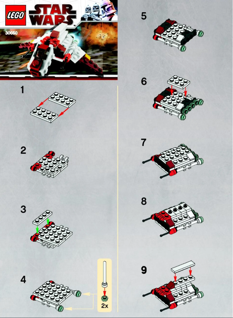 Página 1 del manual Manual de usuario Lego Republic Attack Shuttle