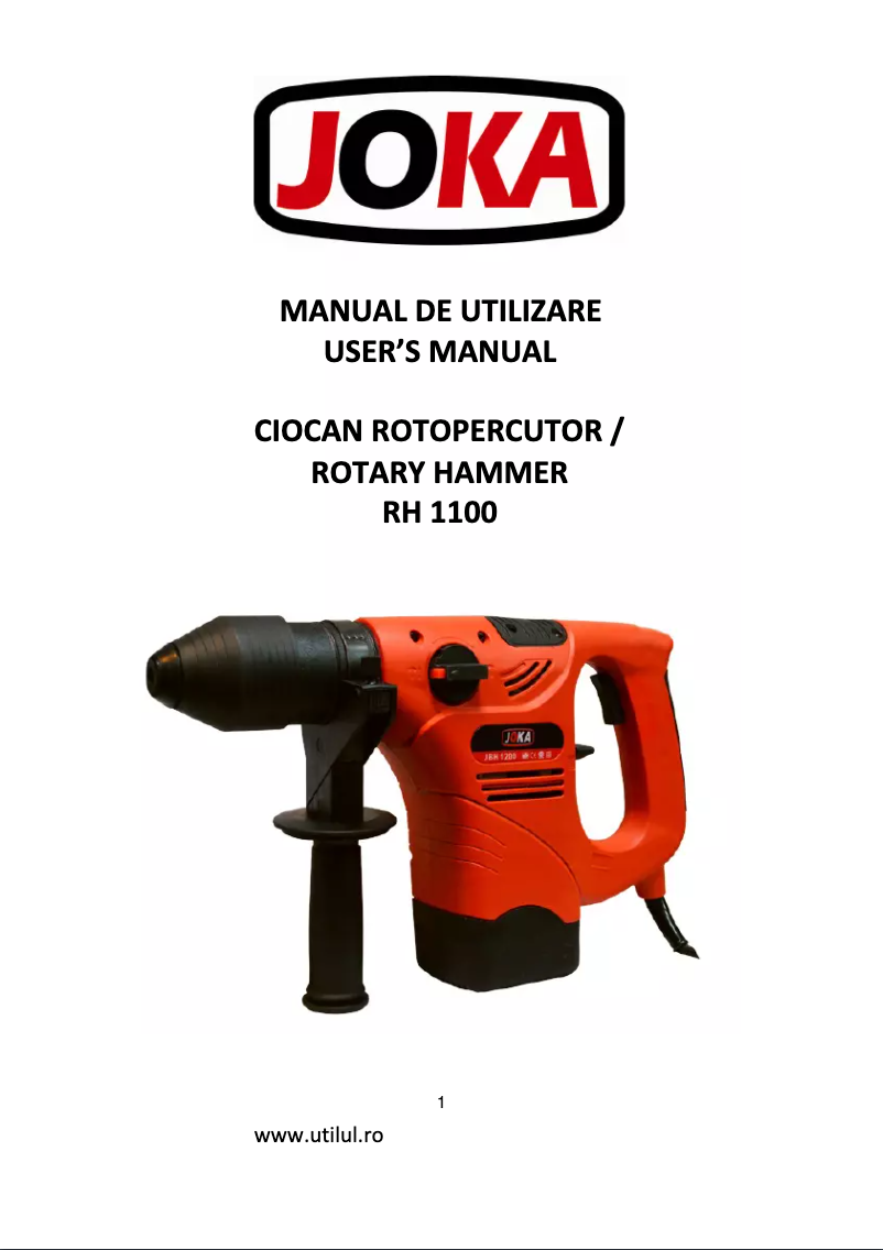 Página 1 del manual Manual de usuario Joka RH 1100