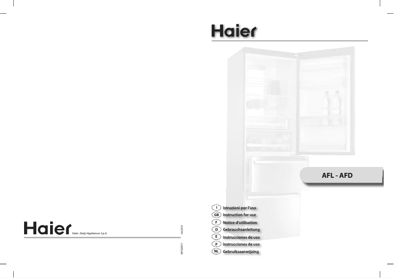 Página 1 del manual Manual de usuario Haier AFL631CX