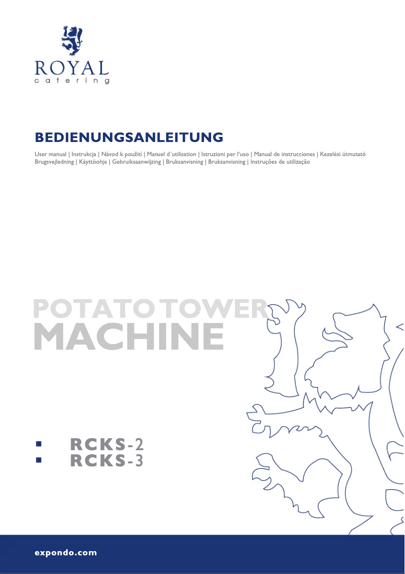 Página 1 del manual Manual de usuario Royal Catering RCKS-2