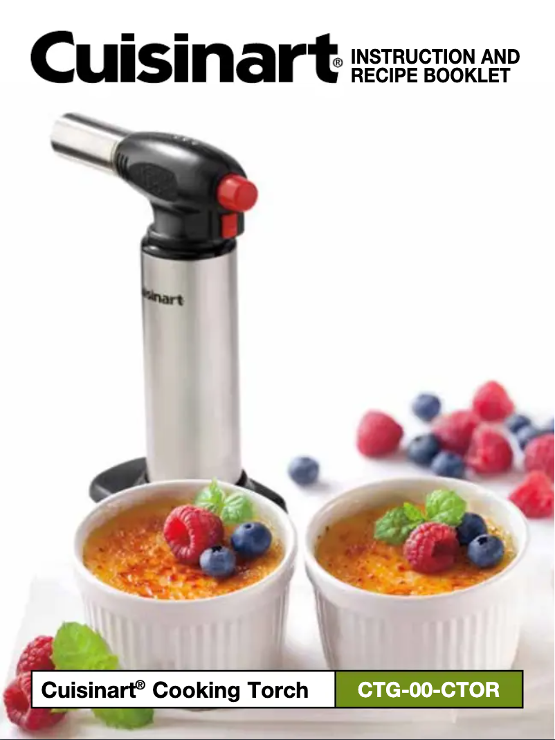 Page 1 de la notice Manuel utilisateur Cuisinart CTG-00-CTOR