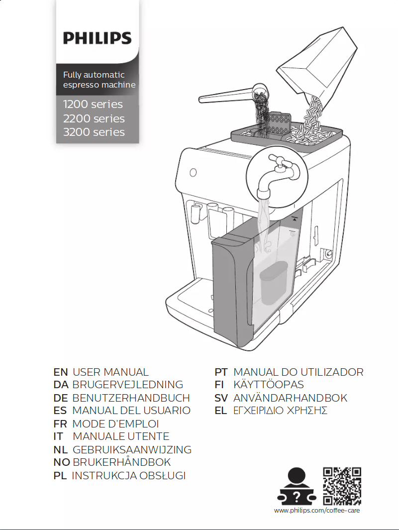 Page 1 de la notice Manuel utilisateur Philips Series 1200 EP1220