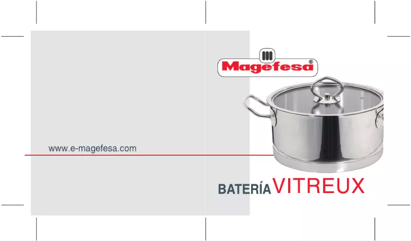 Page 1 de la notice Manuel utilisateur Magefesa Vitreux 10