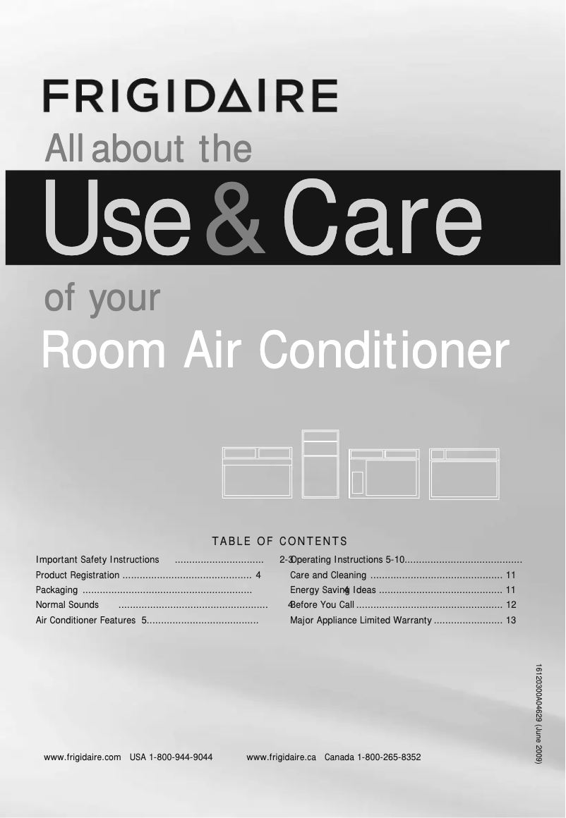 Page 1 de la notice Manuel utilisateur Frigidaire FFRE0833S1