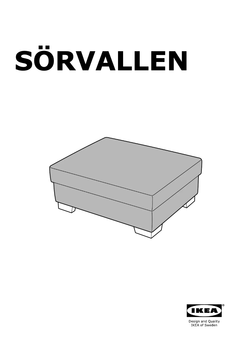Page 1 de la notice Manuel utilisateur Ikea SÖRVALLEN 004.383.98