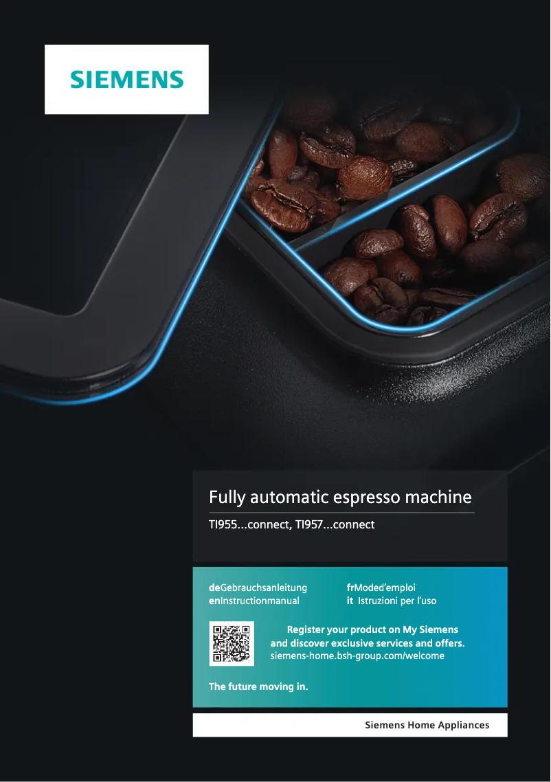 Page 1 de la notice Manuel utilisateur Siemens EQ.9 plus connect S500 TI9555X9DE