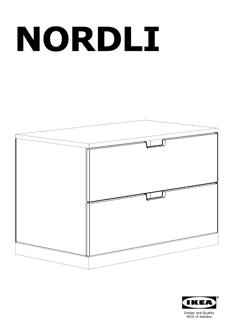 Page 1 de la notice Manuel utilisateur Ikea NORDLI 703.834.63