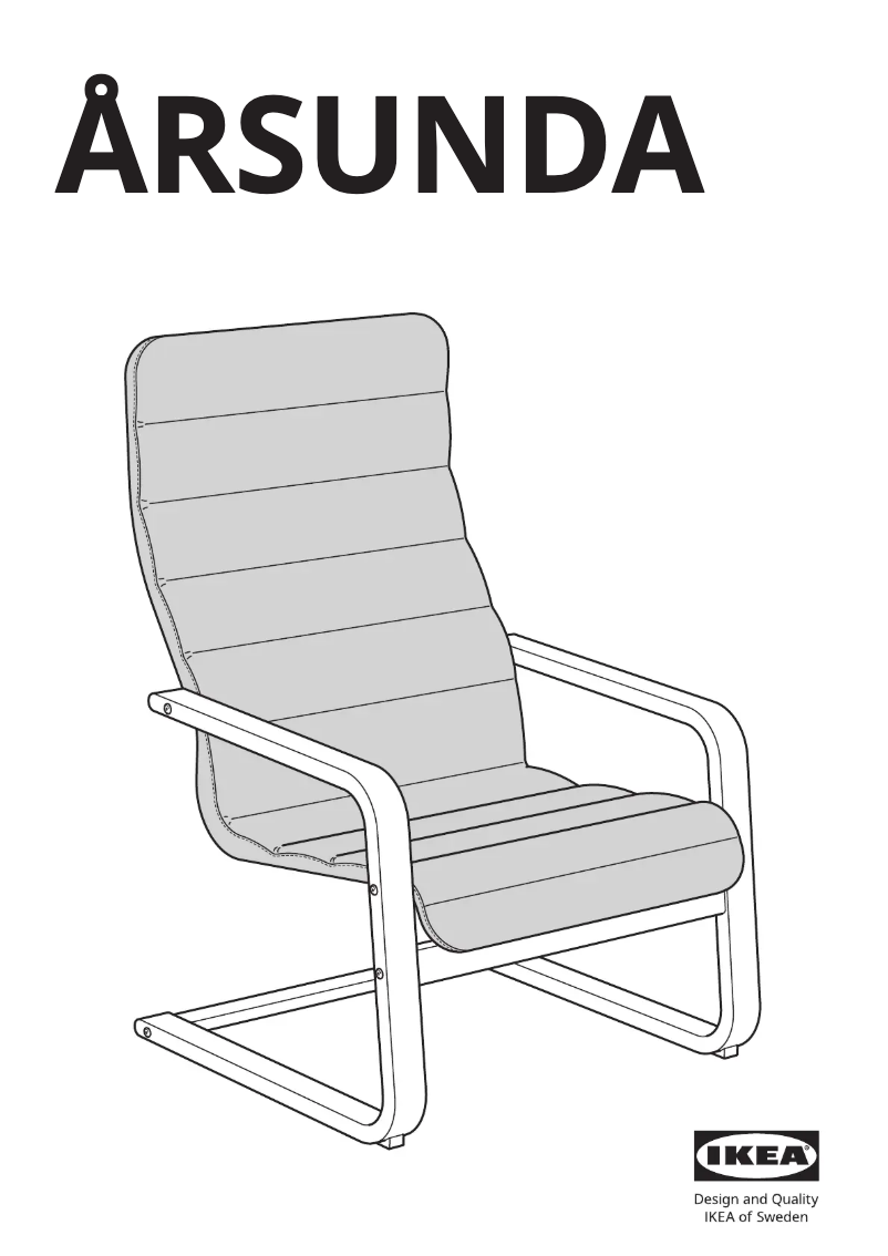 Page 1 de la notice Manuel utilisateur Ikea ÅRSUNDA 305.358.97