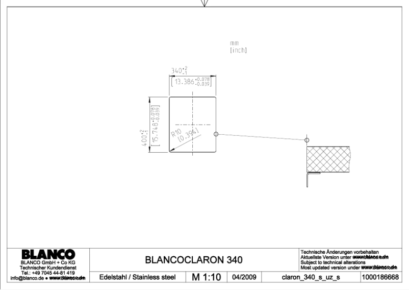 Página 1 del manual Manual de usuario BLANCO CLARON 340-U