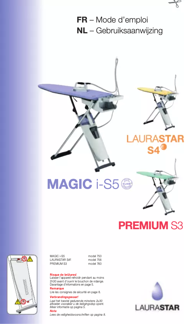 Page 1 de la notice Manuel utilisateur Laurastar Magic IS-5