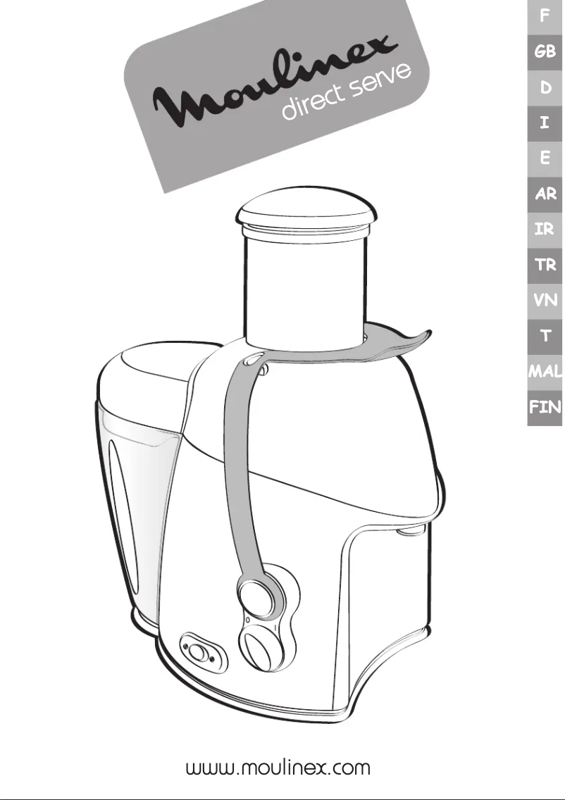 Page 1 de la notice Manuel utilisateur Moulinex JU4001