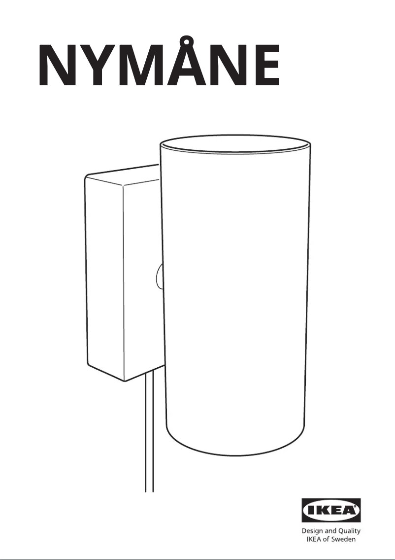 Page 1 de la notice Manuel utilisateur Ikea NYMÅNE 003.978.59