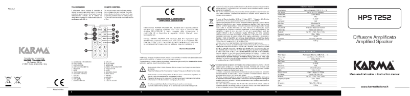 Page 1 de la notice Manuel utilisateur Karma HPS T252R