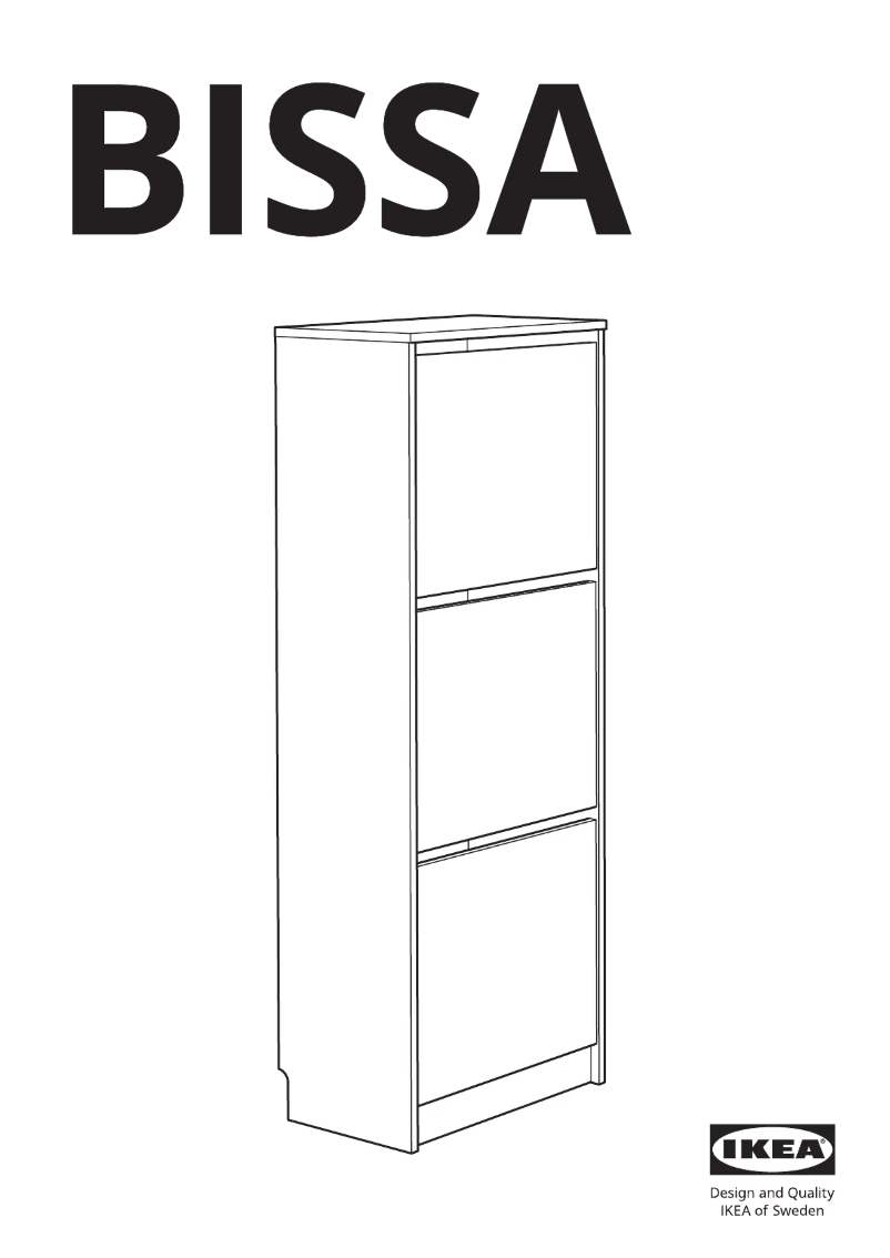 Page 1 de la notice Instructions / montage Ikea BISSA