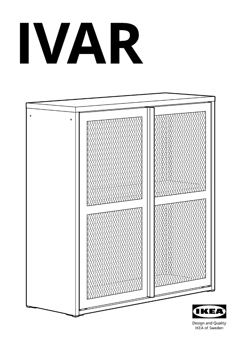 Page 1 de la notice Manuel utilisateur Ikea IVAR 604.839.86