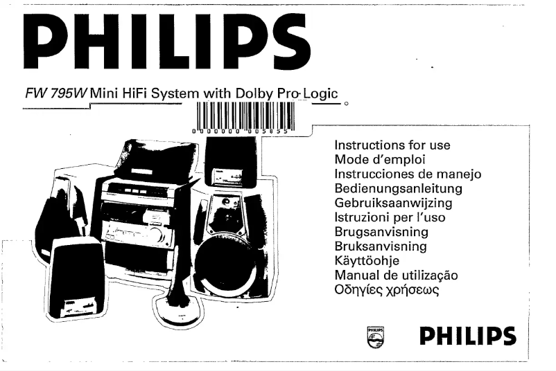 Página 1 del manual Manual de usuario Philips FW795W