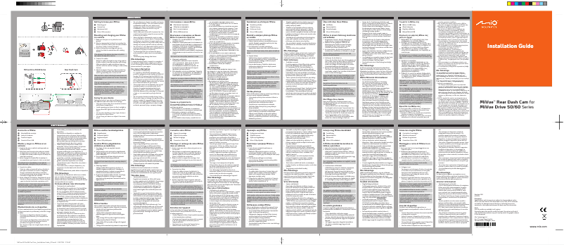 Page 1 de la notice Manuel utilisateur Mio MiVue A20